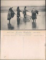 Berg Aan De Zee Berck Fischer / Angler - Frauen Am Strand Mit Netzen 1909 - Berck