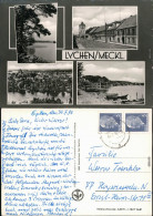 Lychen Blick Zum See, Ortsmotiv Mit Tor, Überblick, Boote Am Ufer 1970 - Lychen
