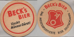 5005153 Bierdeckel Rund - Becks - Sous-bocks