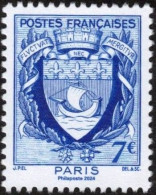 Timbre Issu De L'Affiche De PARIS - PHILEX 2024   Les Armoiries De La Ville De Paris - 1941 - Neufs