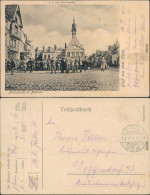 Ansichtskarte Péronne Soldaten Auf Dem Marktplatz 1915  - Sonstige & Ohne Zuordnung