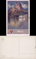 Ansichtskarte Melk Künstlerkarte - Schulverein: Stadt 1918  - Other & Unclassified
