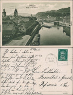 Ansichtskarte Hameln Weser, Stadt, Brücke - Lagerhäuser Und Schlepper 1927  - Hameln (Pyrmont)