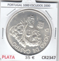 CR2347 MONEDA PORTUGAL 1000 ESCUDOS 2000 SINCIRCULAR - Andere - Europa
