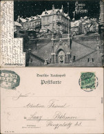 Ansichtskarte Altona-Hamburg Partie In Der Stadt Im Winter Bei Nacht 1899  - Altona