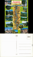 Ansichtskarte  Landkarten-Ansichtskarte - Das Lahntal 1985 - Maps
