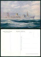BARCOS SHIP BATEAU PAQUEBOT STEAMER [ BARCOS # 05132 ] - PORTUGAL COMPANHIA COLONIAL NAVEGAÇÃO PAQUETE PATRIA 3-951 - Steamers