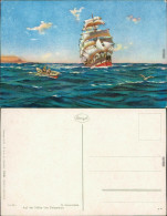 Ansichtskarte  Segelschiff - Auf Der Höhe Von Valparaiso 1914 - Voiliers