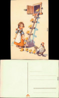 Ansichtskarte  Scherzkarten - Kücken Gehen Der Henne Hinterher 1950 - Humour