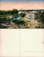 Ansichtskarte Düsseldorf Corneliusplatz Mit Menschen Und Straßenbahn 1910 - Duesseldorf