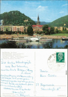 Ansichtskarte Bad Schandau Elbdampfer Mit Deutschlandfahne 1970 - Bad Schandau