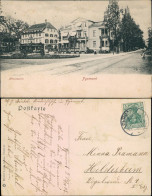 Ansichtskarte Bad Pyrmont Altenauplatz Mit Frau An Straße 1907 - Bad Pyrmont