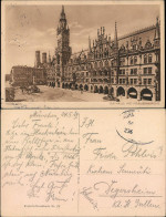 Ansichtskarte München Rathaus Mit Frauenkirche 1929 - Muenchen