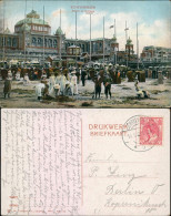 Scheveningen-Den Haag Den Haag  Strand, Mädchen Graben Im Sand, Kurhaus 1907 - Sonstige & Ohne Zuordnung