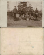  Militärkapelle, Trompeten, Trommler Gruppenfoto 1916 Privatfoto - Other & Unclassified