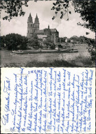Ansichtskarte Altstadt-Magdeburg Dom, Elbe Mit Schlepper 1958 - Autres & Non Classés