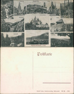 Ansichtskarte Wernigerode Mehrbild, Stadt, Schloß, Umland 1910  - Autres & Non Classés
