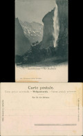Ansichtskarte Lauterbrunnen Weinreben - Der Staubbach 1908  - Sonstige & Ohne Zuordnung
