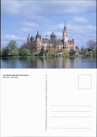 Schwerin Schweriner Schloss Seeseite, Eingerüsteteter Turm, Baugerüst 1995 - Schwerin
