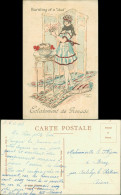 Ansichtskarte  Künstlerkarten Mode Kleidung Santini Paris 1918 - 1900-1949