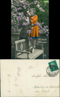 Ansichtskarte  Glückwunsch: Pfingsten Liebespaar - Col Foto/ Fotomontage 1917 - Pfingsten