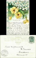 Ansichtskarte  Künstlerkarte Jugenstil - Blumenornament 1909 - Paintings