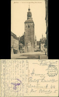 Ansichtskarte Bautzen Budyšin Lauenturm, Straße Geschäfte 1918 - Bautzen