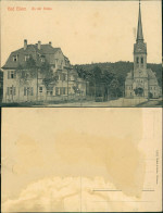 Ansichtskarte Bad Elster Straßenpartie An Der Kirche 1918 - Bad Elster