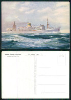 BARCOS SHIP BATEAU PAQUEBOT STEAMER [ BARCOS # 05134 ] - PORTUGAL COMPANHIA COLONIAL NAVEGAÇÃO PAQUETE PATRIA 22-1-948 - Steamers
