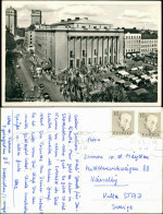 Stockholm Konserthuset/Oper, Konzerthaus, Strassen Partie, Viele Besucher 1956 - Suède