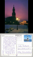 Dresden Semperoper, Hofkirche Bei Abenddämmerung Winternacht 2007 - Dresden