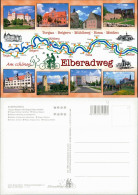 Ansichtskarte  Elbe-Radweg Rund Um Riesa, Fluss-Verlauf, Radfahrerkarte 2000 - Unclassified