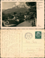 Berchtesgaden Panorama-Ansicht Mit Watzmann, Alpen Panorama 1934 - Berchtesgaden