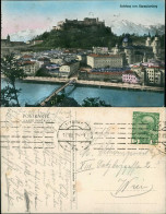 Ansichtskarte Salzburg Panorama-Ansicht Blick Zur Burg Vom Kapuzinerberg 1915 - Other & Unclassified