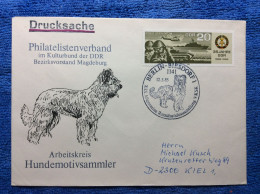 DDR - 1985 Brief Aus Berlin Biesdorf - SST "XIX. Allgemeine Rassehundeausstellung VKSK" (3DMK042) - Briefe U. Dokumente