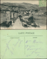 Postcard Monte-Carlo Boulevard De La Condamine - Straßenbahn 1913 - Andere & Zonder Classificatie