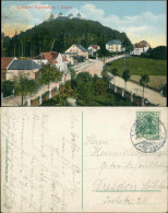 Ansichtskarte Augustusburg Erzgebirge Straßenpartie 1911 - Augustusburg