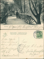 Dortmund Mann Auf Holzbrücke Westfalenpark (ehemals Kaiser Wilhelm Hain) 1905 - Dortmund