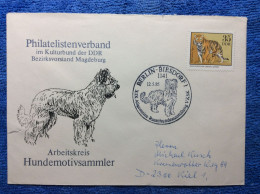 DDR - 1985 Brief Aus Berlin Biesdorf - SST "XIX. Allgemeine Rassehundeausstellung VKSK" (3DMK043) - Cartas & Documentos