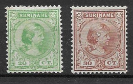 Suriname 1892, NVPH 26,28 MNG; Kw 12.5 EUR (SN 3127) - Suriname ... - 1975