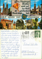 Ansichtskarte Nürnberg Stadtteilansichten Und Nürnberger Trichter 1972 - Nuernberg