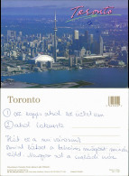 Postcard Toronto Luftbild Stadt CN Tower 1999 - Sonstige & Ohne Zuordnung