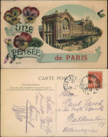 Paris Nordbahnhof Gare Du Nord "Une Pensée" Blumen-Gedanken 1910 - Other & Unclassified
