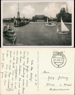 Ansichtskarte Konstanz Hafen Dampfer Boote Fotomontage 1940 - Konstanz