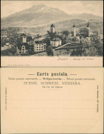 Ansichtskarte Luzern Lucerna Stadtpartie 1911 - Autres & Non Classés
