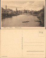 Ansichtskarte Kehl (Rhein) Panorama-Ansicht Am Stadtweiher, Ruderboote 1920 - Kehl