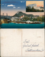 Ansichtskarte Donaustauf Panorama Ansicht Mit Walhalla, Schiff, Brücke 1910 - Autres & Non Classés