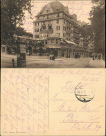 Ansichtskarte Bad Elster Wettiner Hof, Litfasssäule Gel. Feldpost 1917 - Bad Elster