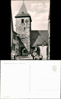 Hirschhorn (Neckar) Mittel-Tor Partie Personen Vor Turm-Durchgang 1960 - Autres & Non Classés
