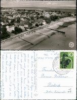 Ansichtskarte Wyk (Föhr) Luftbild Hotels Strand 1964 - Autres & Non Classés